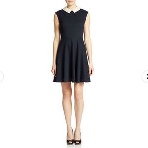Betsey Johnson Black Dress with White Collar